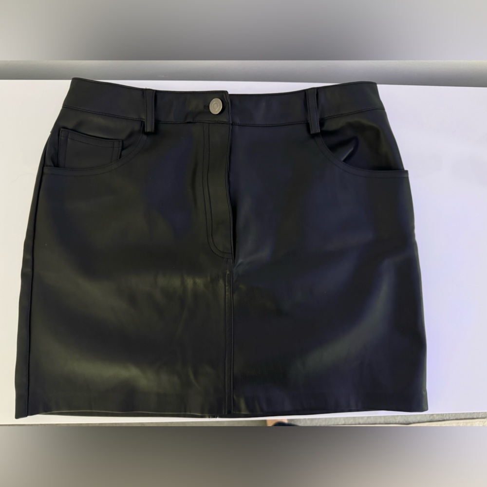 Black Leather Skirt